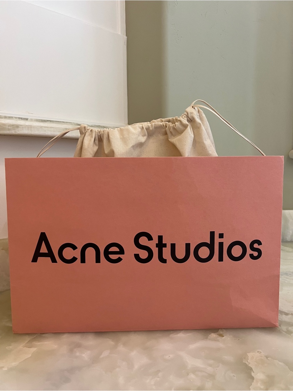 Acne Studios Musubi knotted Pale Sage Leather Shoulder Bag with Sculptural Bow - Picture 12 of 14